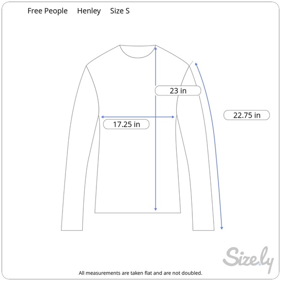 [Free People] Blue Keepsake Slub Henley - Picture 8 of 8